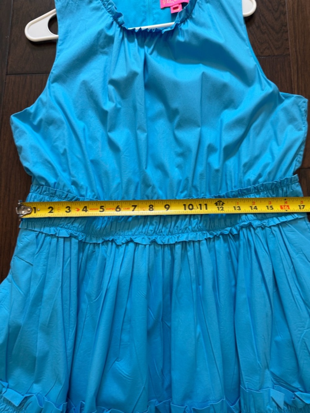 Lilly Pulitzer Turquoise Blue Sleeveless Tiered Dress - Picture 4 of 6
